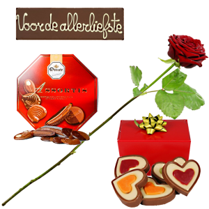 Chocolade voor de liefde een pakket bij