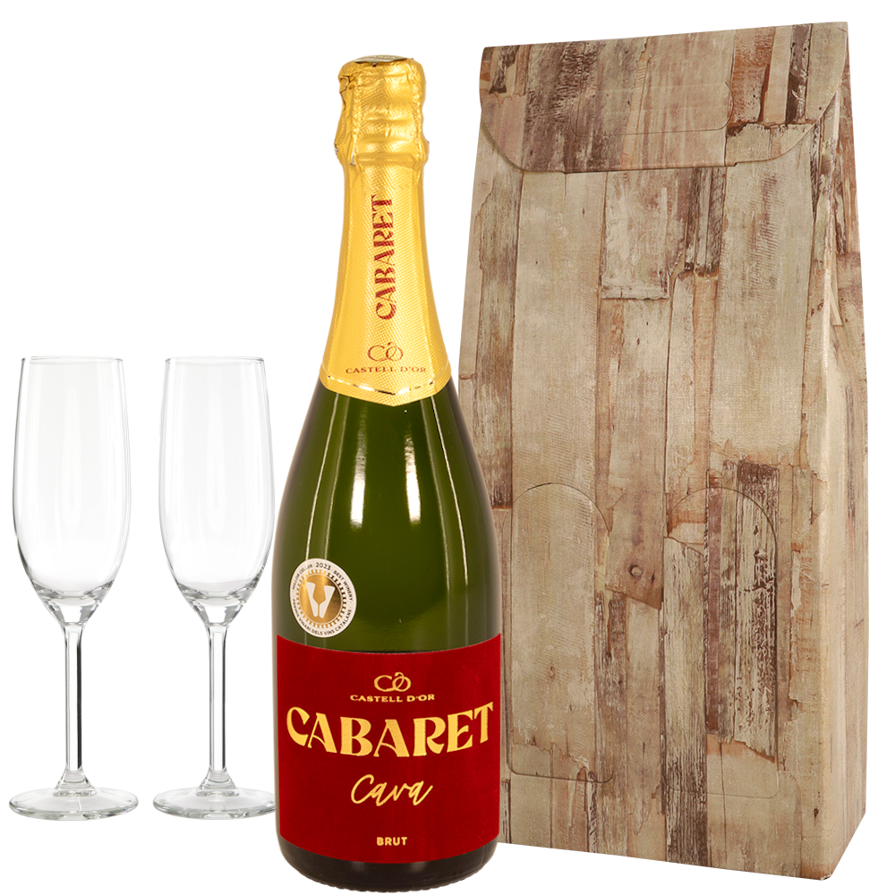 Cabaret Cava Brut en champagne glazen